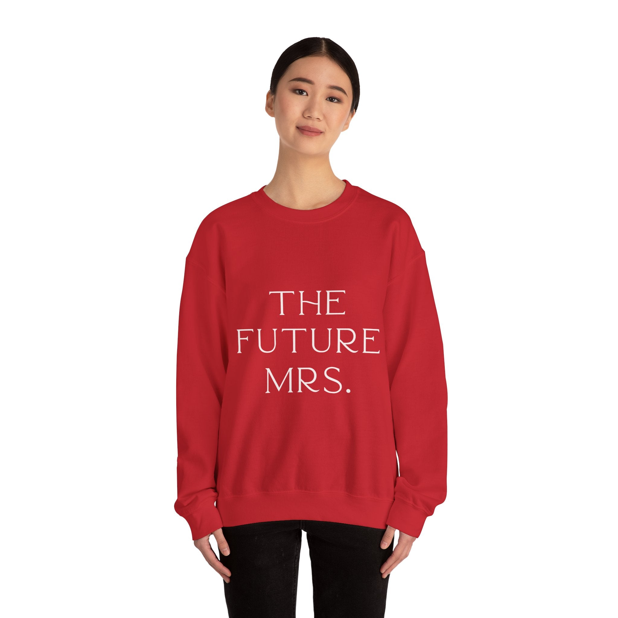 The Future Mrs. Crewneck Sweatshirt | Engagement Gift, Bridal Party Apparel, Wedding Countdown, Cozy Layer, Wedding Planning