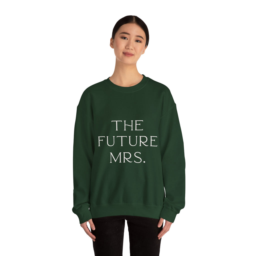The Future Mrs. Crewneck Sweatshirt | Engagement Gift, Bridal Party Apparel, Wedding Countdown, Cozy Layer, Wedding Planning