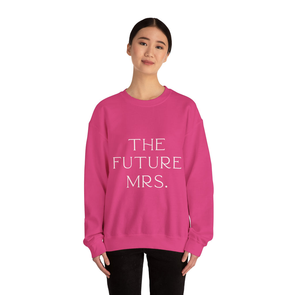 The Future Mrs. Crewneck Sweatshirt | Engagement Gift, Bridal Party Apparel, Wedding Countdown, Cozy Layer, Wedding Planning