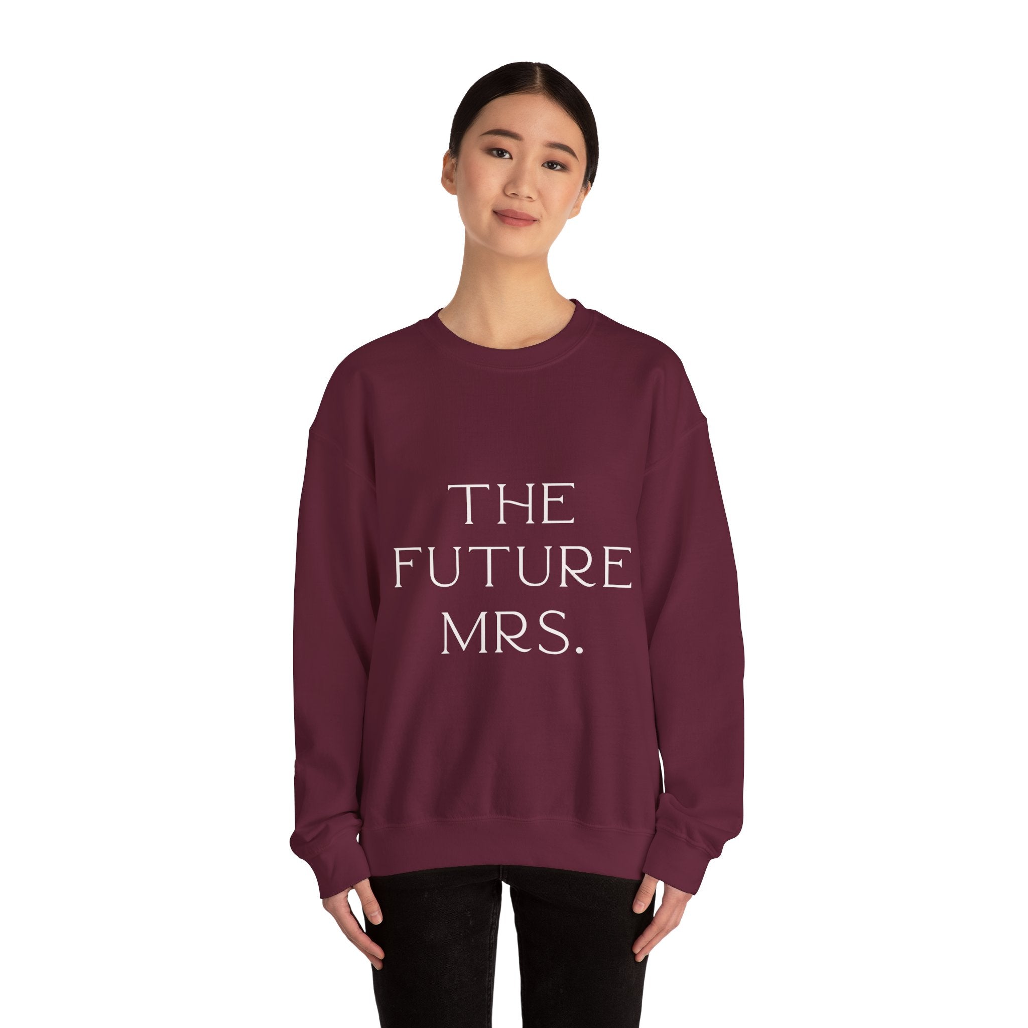 The Future Mrs. Crewneck Sweatshirt | Engagement Gift, Bridal Party Apparel, Wedding Countdown, Cozy Layer, Wedding Planning